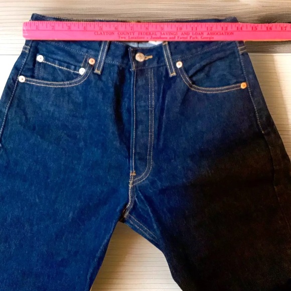 👖LEVI’S👖501 XX RED TAG “SLEVAGE” STRAIGHT BUTTON FLY BLUE JEANS EUC💙 - Picture 14 of 16